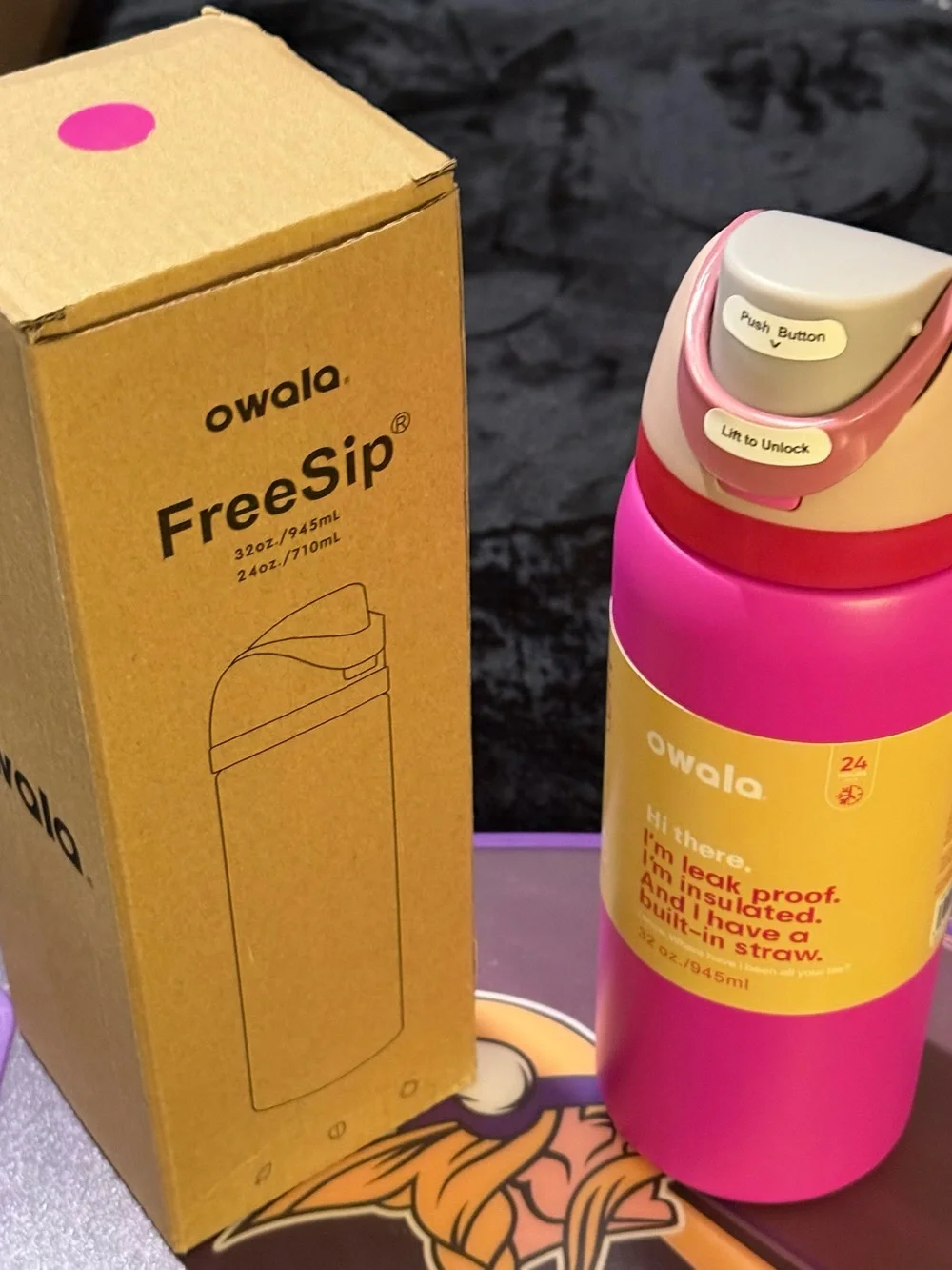 Owala FreeSip 32 oz Insulated Pink Water Bottle - Pink